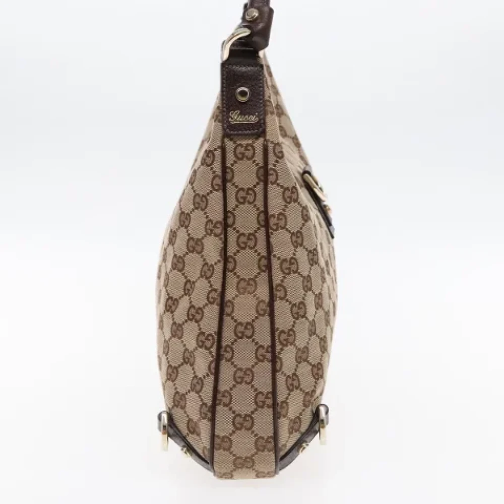 Gucci Vintage Pre-owned Canvas gucci-bags Beige Dames