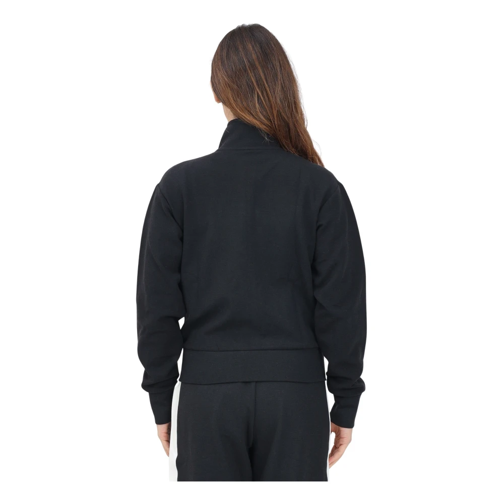 Ellesse Zwarte Zip Sweater Trendy Stijl Black Dames