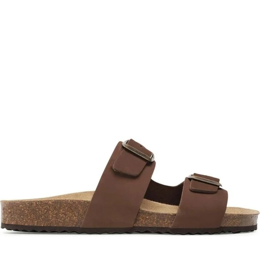 Geox Women's Brown Sliders, 7 Uk, Brionia Slippers