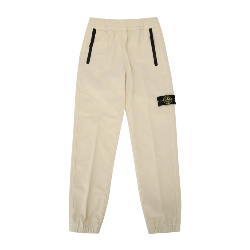 Stone Island Unisex Kids Beige Trousers - Trousers - 8 Y - Kids