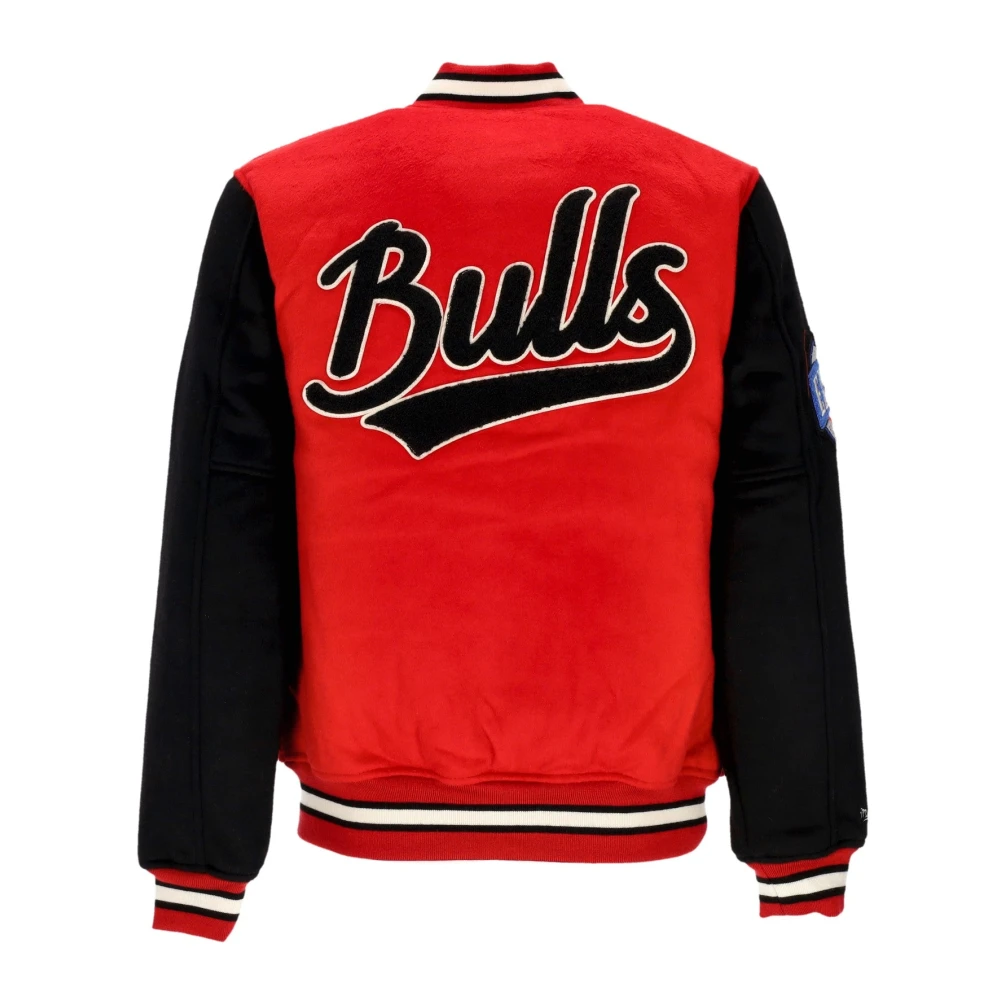 Mitchell & Ness Chicago Bulls Varsity Jacket Rood Zwart Red Heren