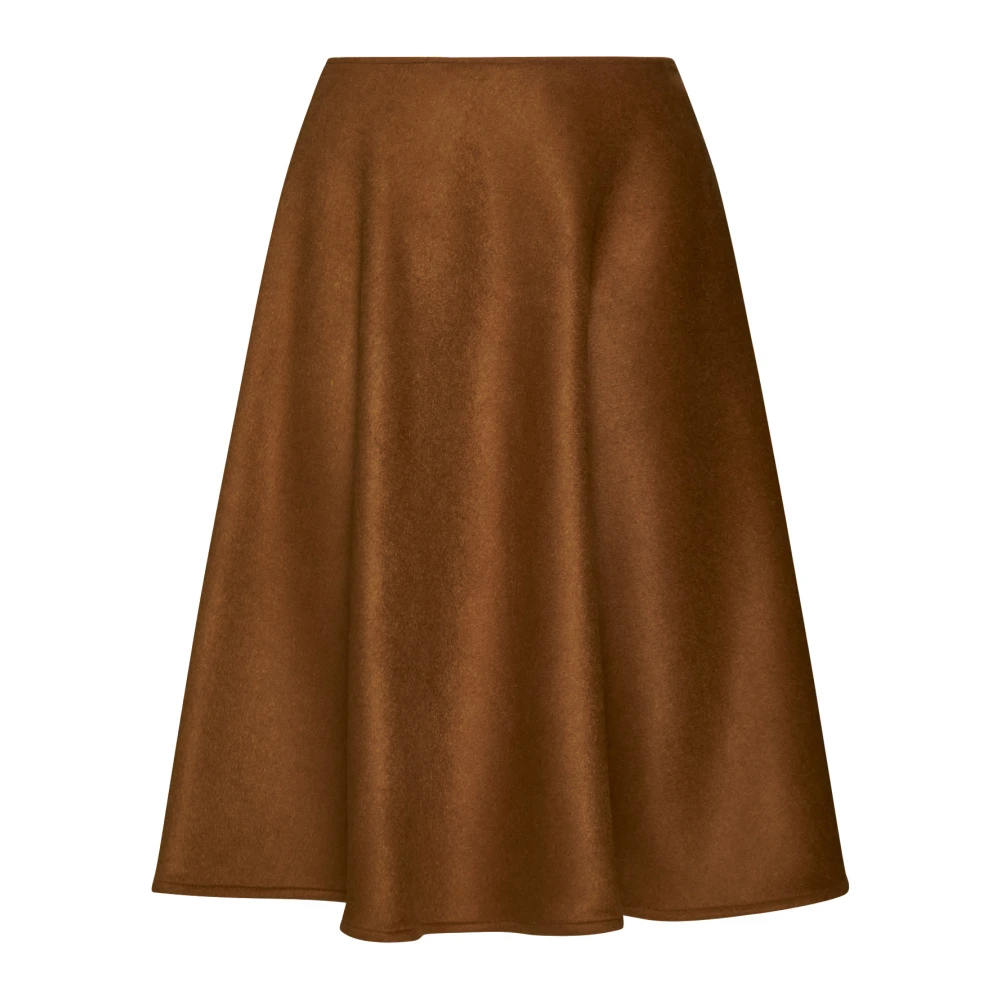 Blanca Vita Terracotta Bruin Wollen A-Lijn Rok Brown Dames