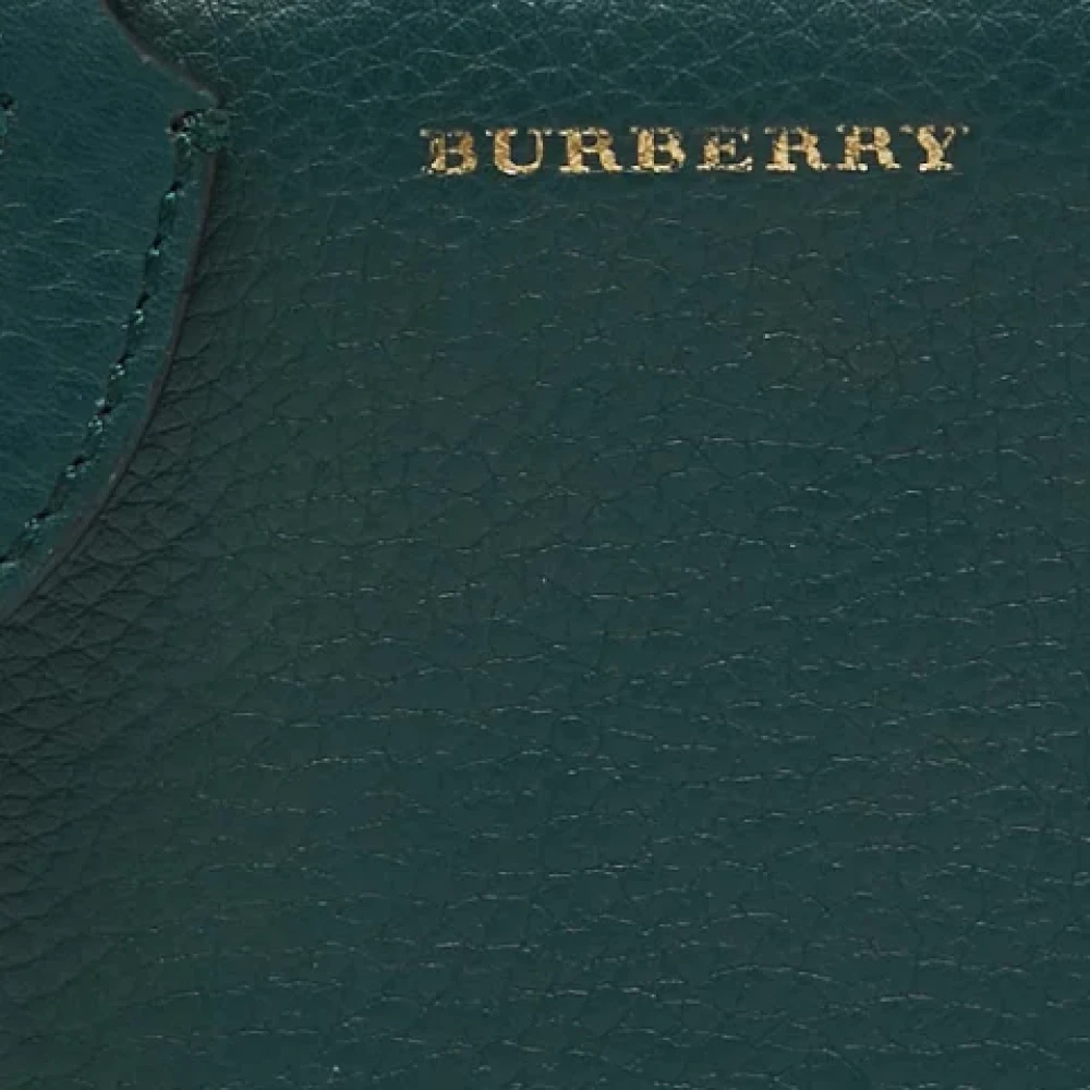 Burberry Vintage Pre-owned Leather wallets Green Dames