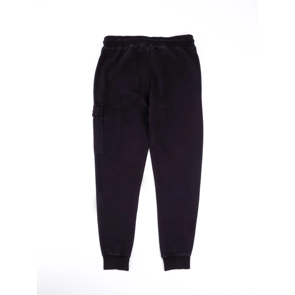 C.P. Company Geborstelde Cargo Sweatpants met Resist Dyed Purple Heren