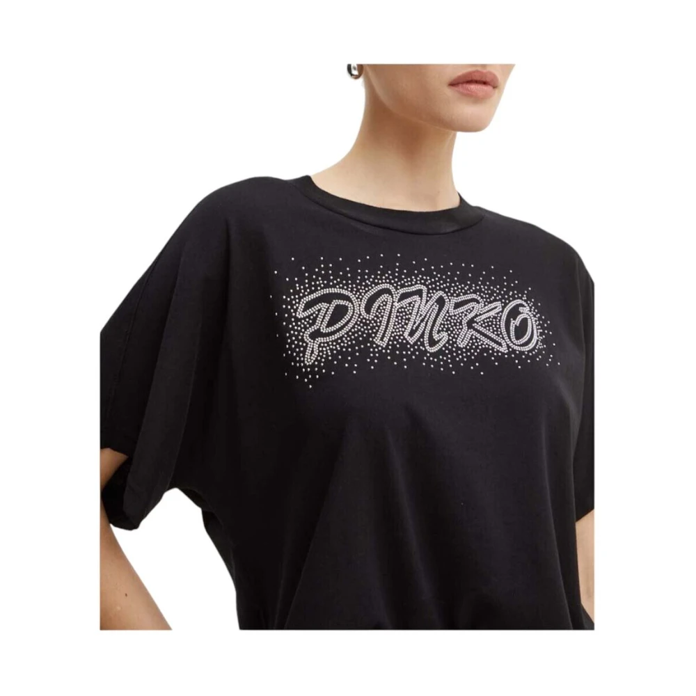pinko Korte Mouw T-shirt Black Dames