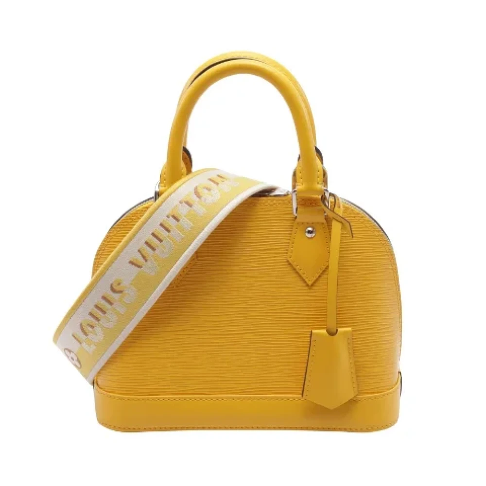 Louis Vuitton Vintage Pre-owned Leather handbags Yellow Dames