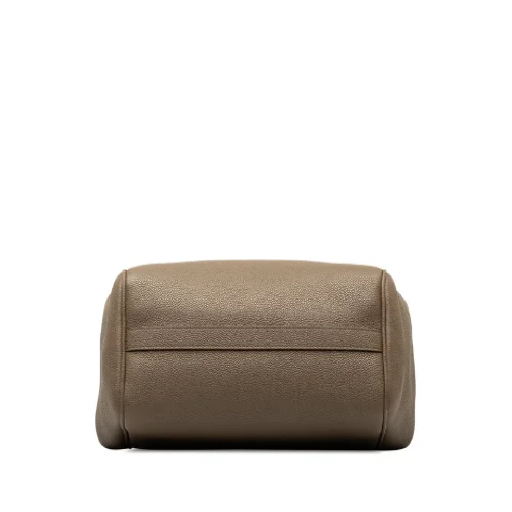 Celine Vintage Pre-owned Leather handbags Beige Dames