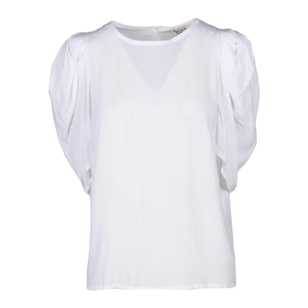 Think! Viscose Blouse White Dames