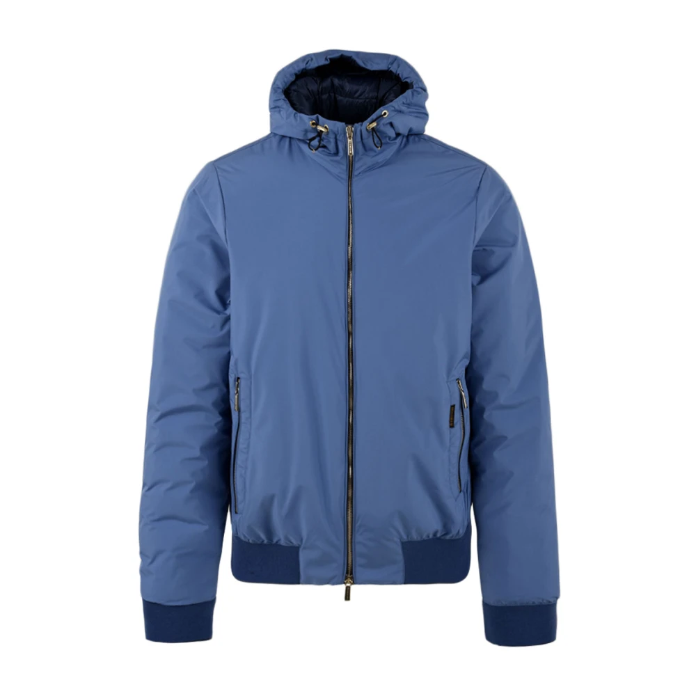 Moorer Men's Blue Light Jackets, L, Oniro-Spf Jacket For
