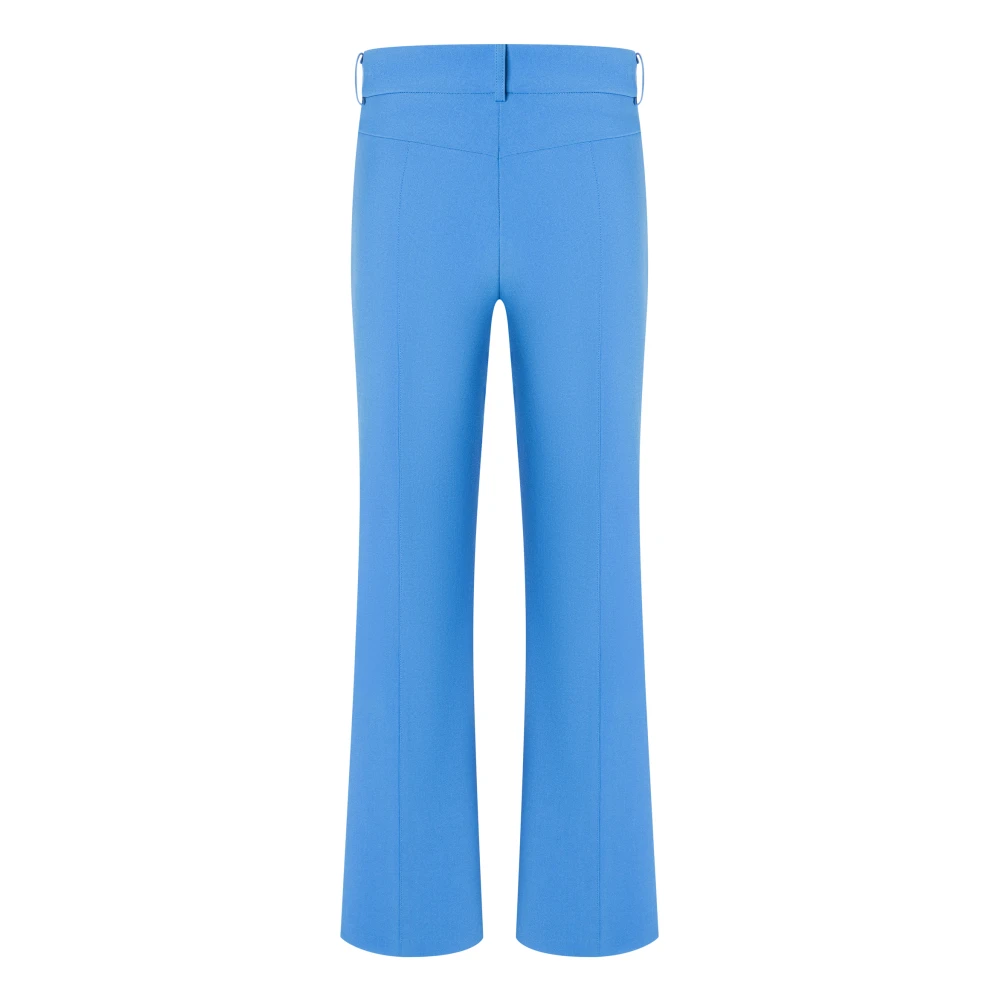 CAMBIO Iris Paarse Broek met Rechte Pijpen Blue Dames