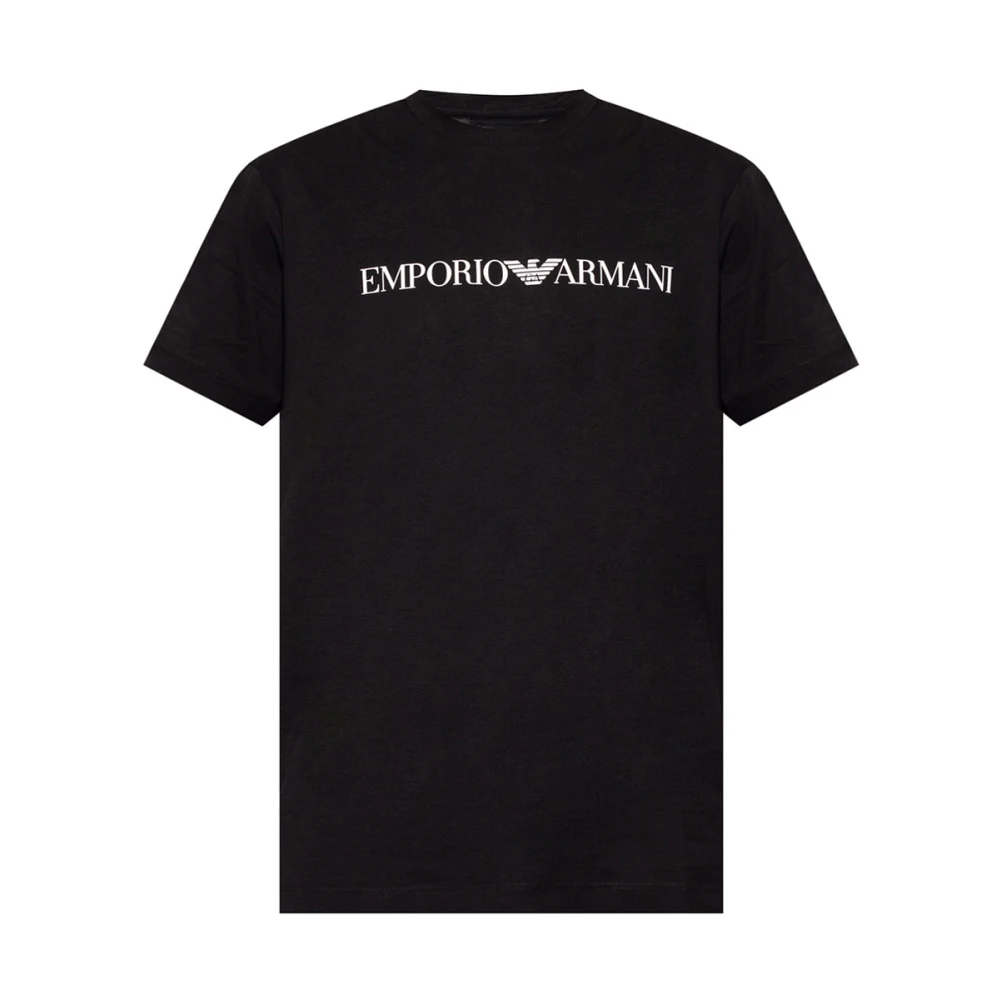 Emporio Armani Herren Schwarz Oberteile, K, Mgröße: