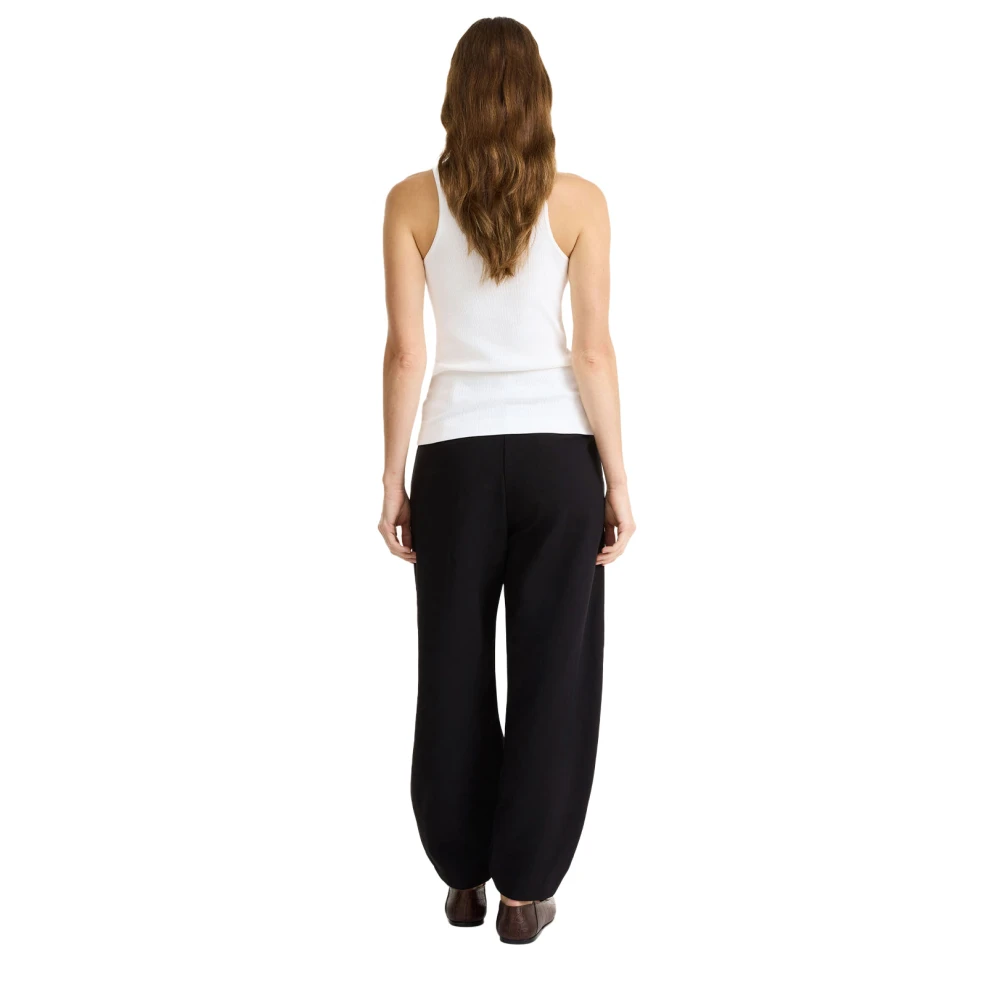 By Malene Birger Ontspannen hoge taille broek By Herenne Birger Black Dames