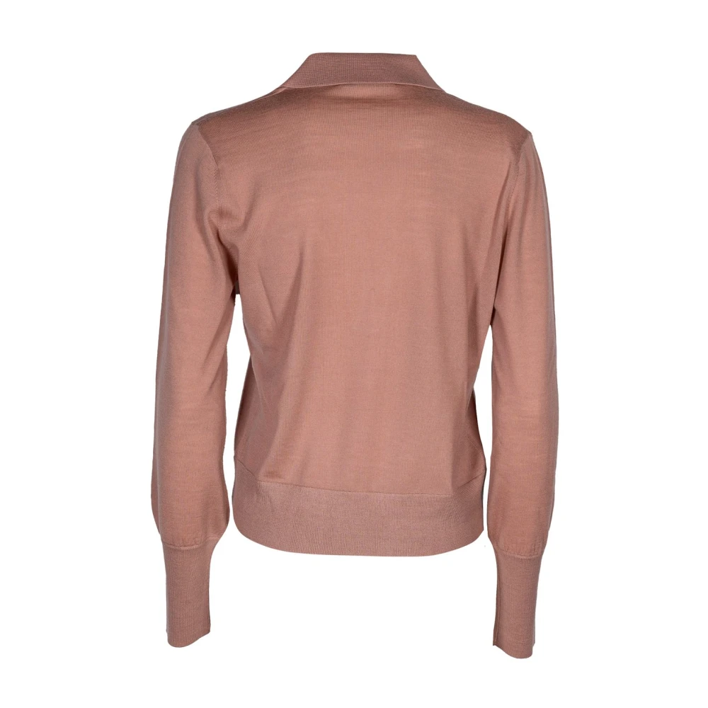 Kangra Merino wollen dames polotrui Pink Dames