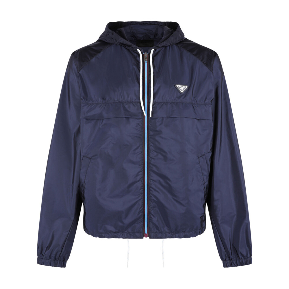 PRADA Duck Cloth Jacket ジャケット Prada SS20 Aoyama Exclusive Colorblock Green Oversized Nylon