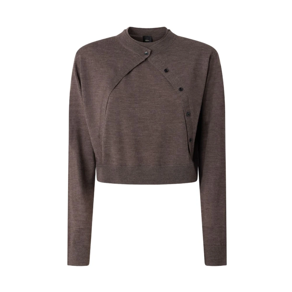 Pinko Donna Marrone - Cardigan Tallin - Knitwear - L - Immagine 4