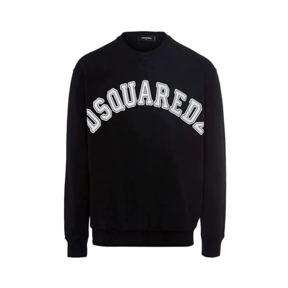Dsquared2 Zwarte Logo Sweatshirt Black Heren