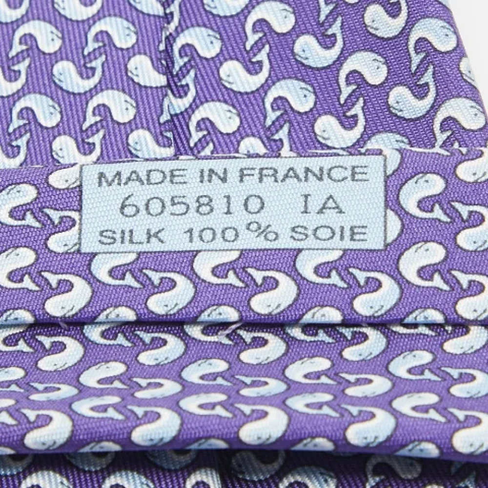Hermès Vintage Pre-owned Silk tops Blue Dames