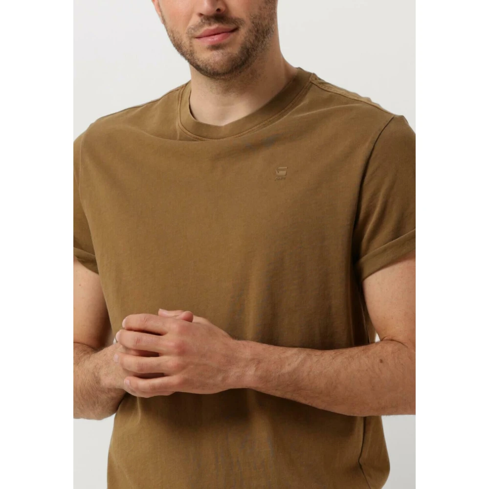 G-Star Heren Polo & T-shirts Lash R Brown Heren