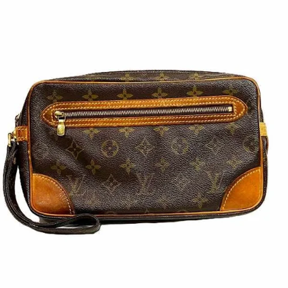Louis Vuitton Vintage Pre-owned Canvas clutches Brown Dames