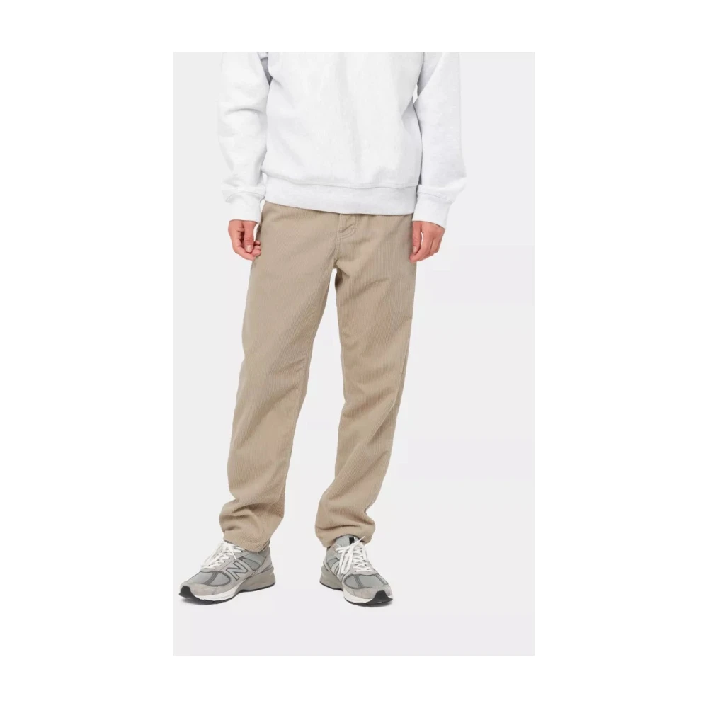Carhartt WIP Coventry Corduroy Relaxte Tapered Broek Beige Heren