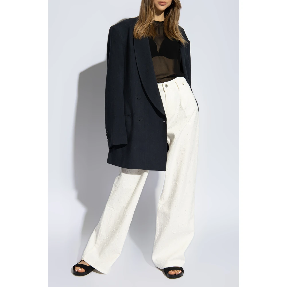 Halfboy High-rise jeans White Dames