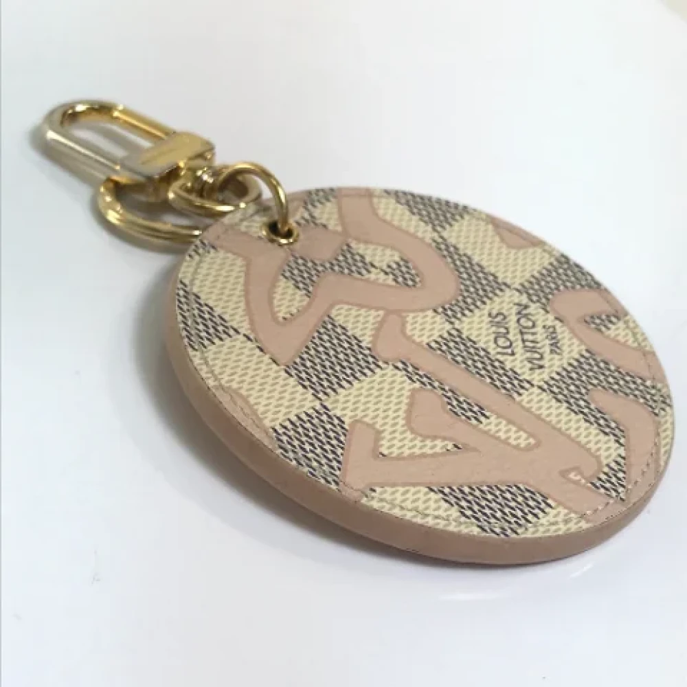 Louis Vuitton Vintage Pre-owned Fabric key-holders White Dames