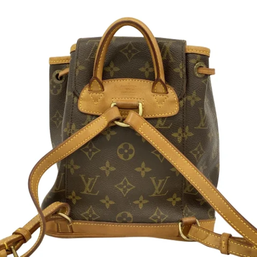 Louis Vuitton Vintage Pre-owned Canvas backpacks Brown Dames