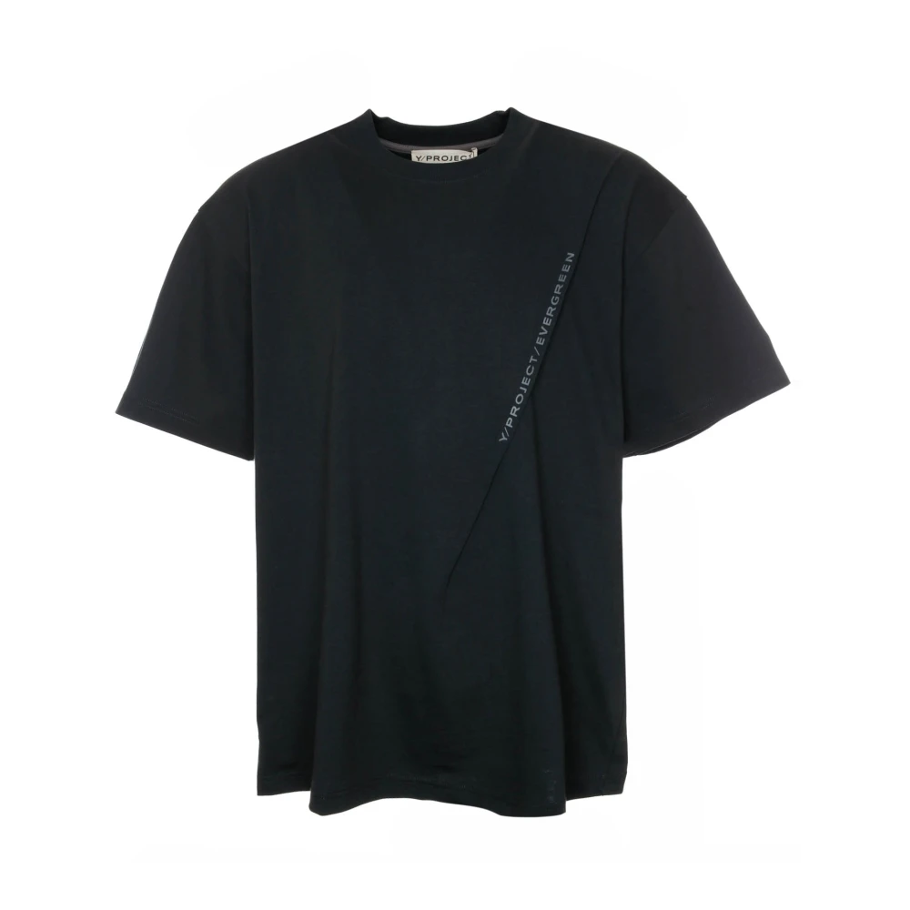 Y Project Uniek Logo Print T-Shirt Black Heren