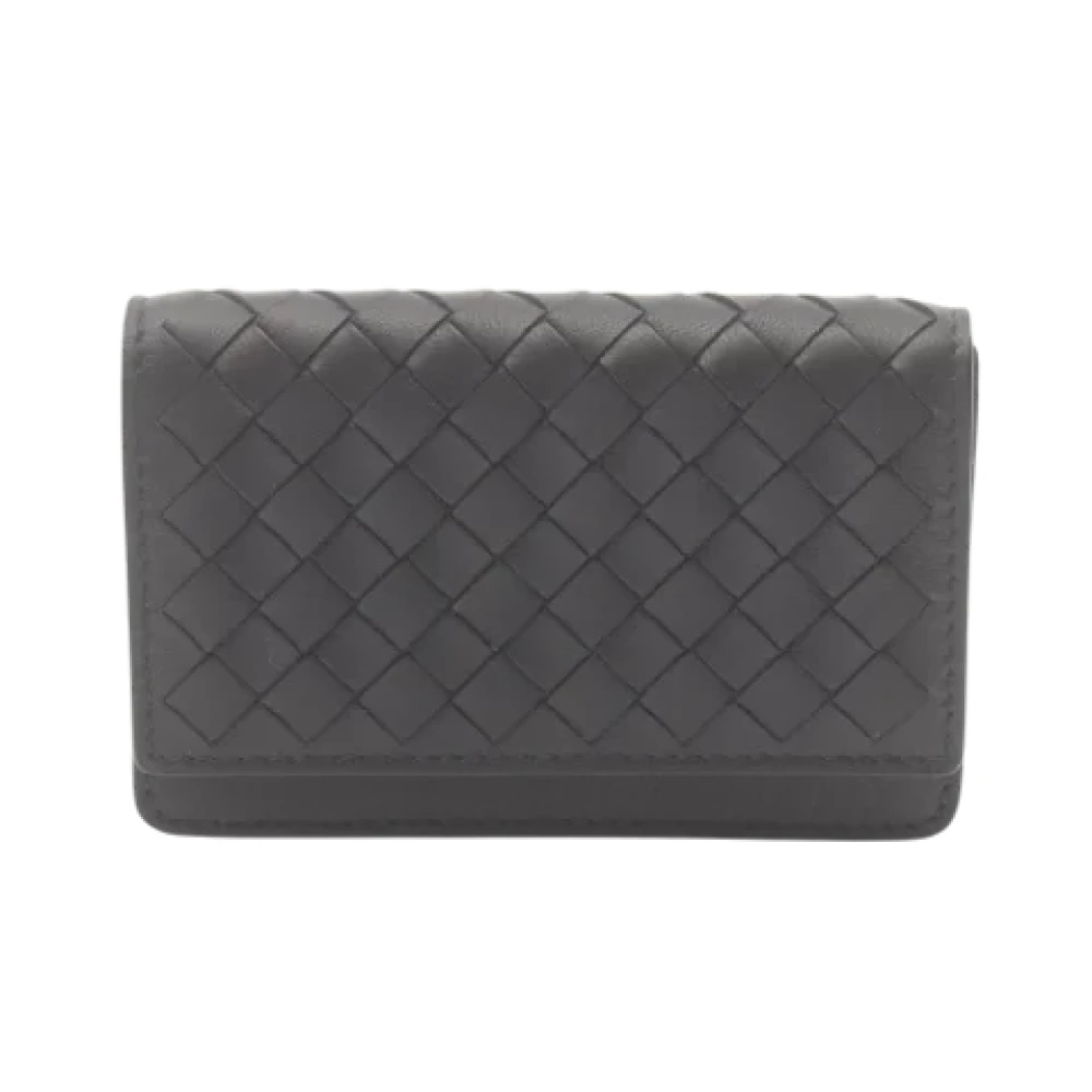 Bottega Veneta Vintage Pre-owned Leather wallets Black Heren