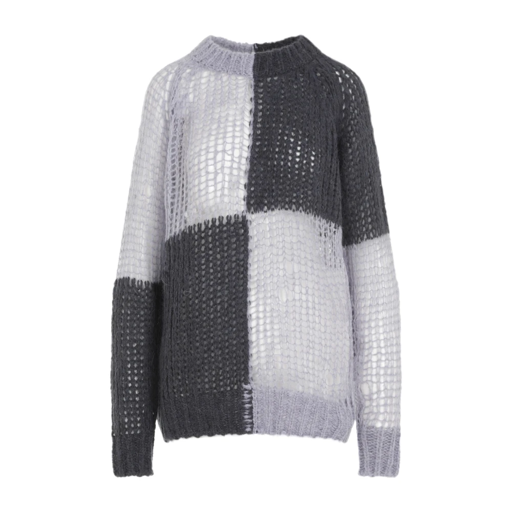 Acne Studios Roze & Paarse Sweater Aw24 Multicolor Dames