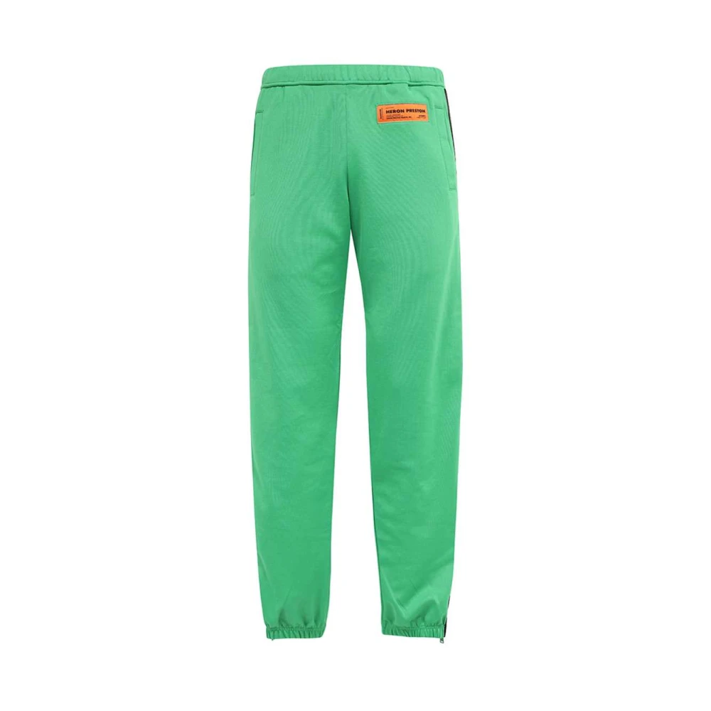 Heron Preston Contrast Strepen Katoenen Broek Green Heren
