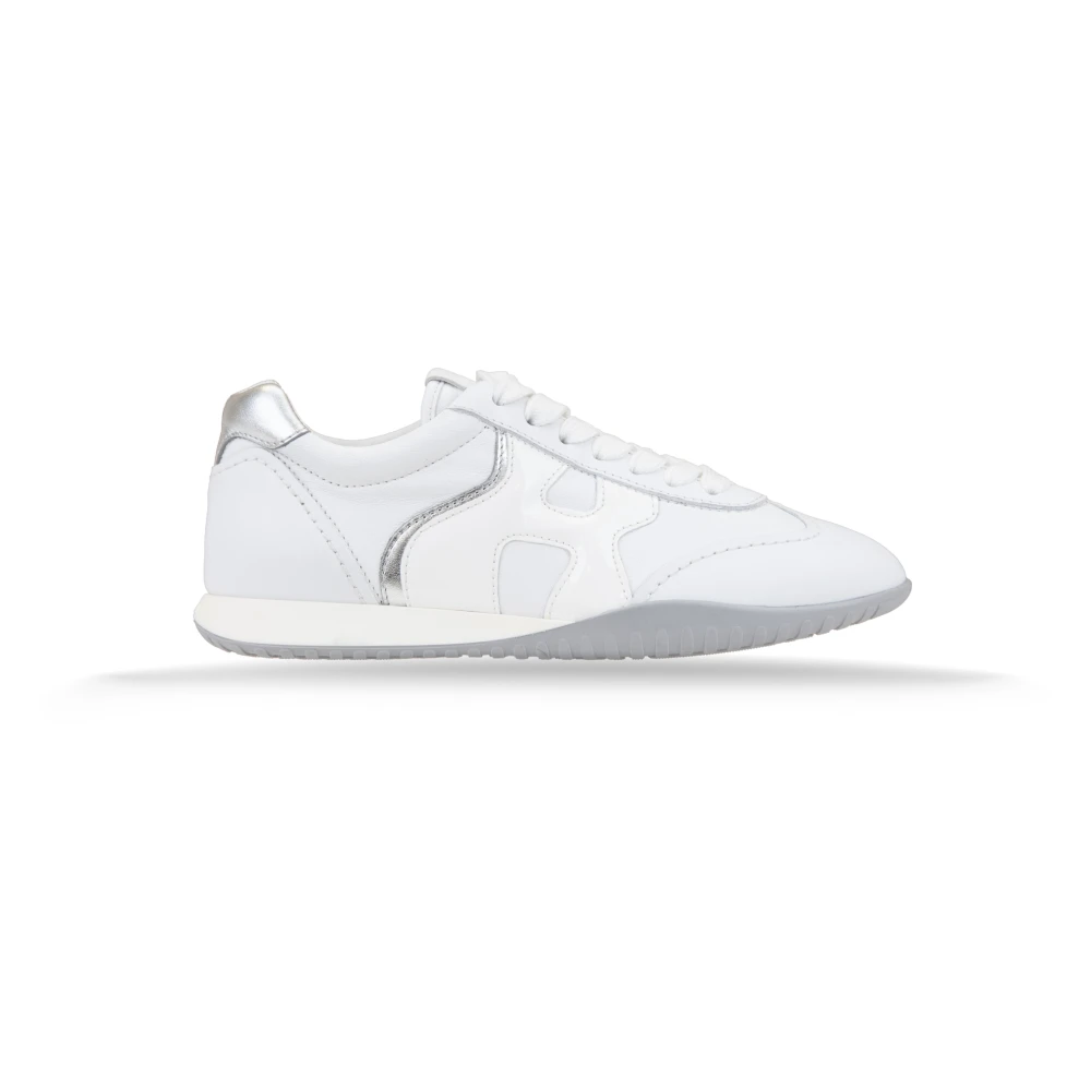 Hogan Leren Vetersneakers voor Dames Dames Schoenen Wit
