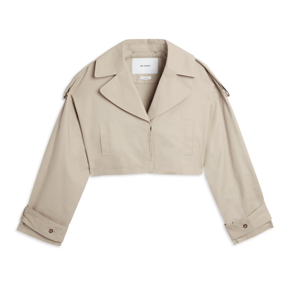 Axel Arigato Gaia Cropped Trenchcoat Beige Dames