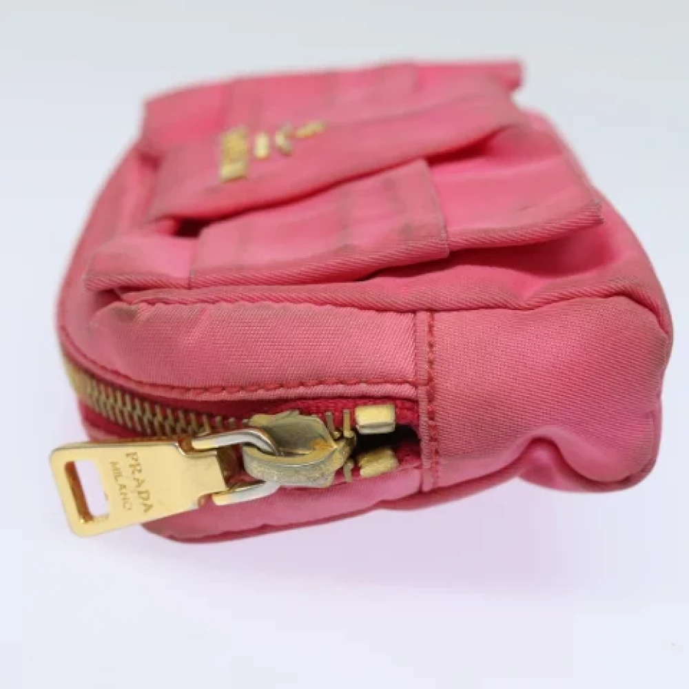 Prada Vintage Pre-owned Nylon pouches Pink Dames