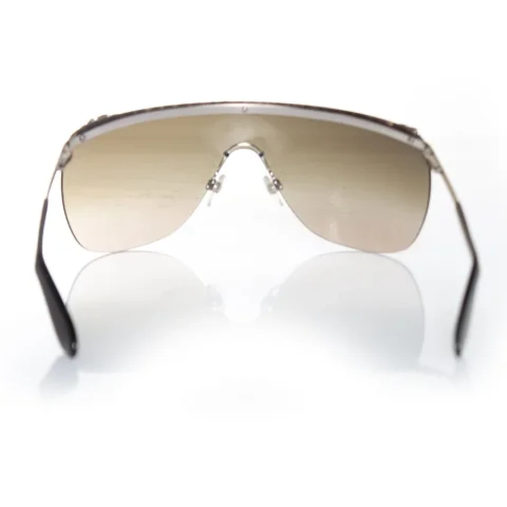 Chanel Vintage Pre-owned Plastic sunglasses White Dames