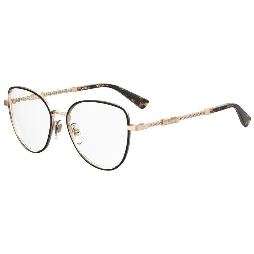 Moschino Mode Bril in Blauwe Tint Black Dames