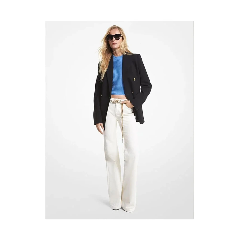 Michael Kors Stijlvolle Denim Jeans voor Vrouwen White Dames