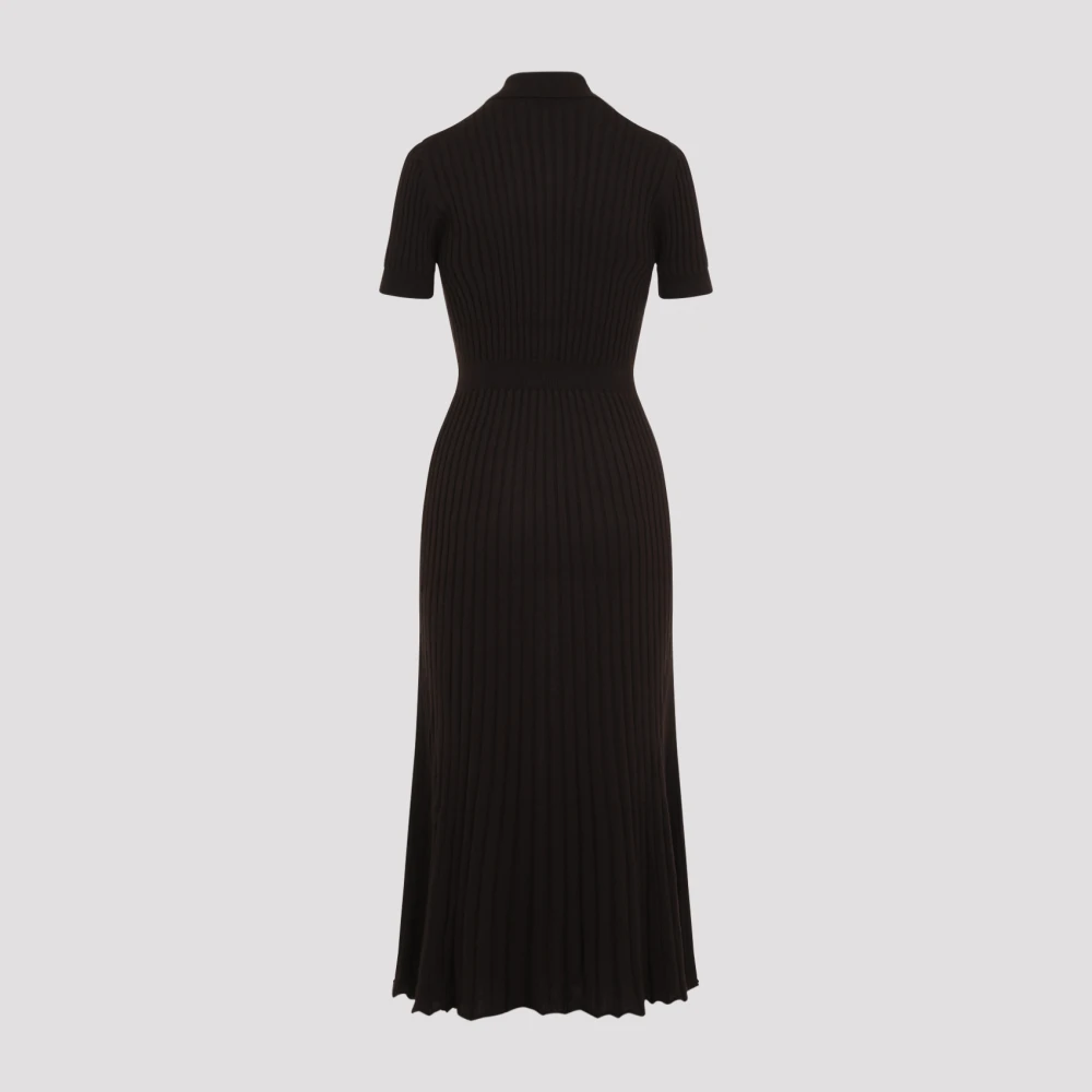 Gabriela Hearst Bruine Zijde Kasjmier Jurk Aw24 Brown Dames