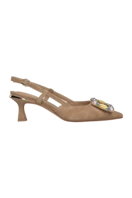 Slingback med främre detalj