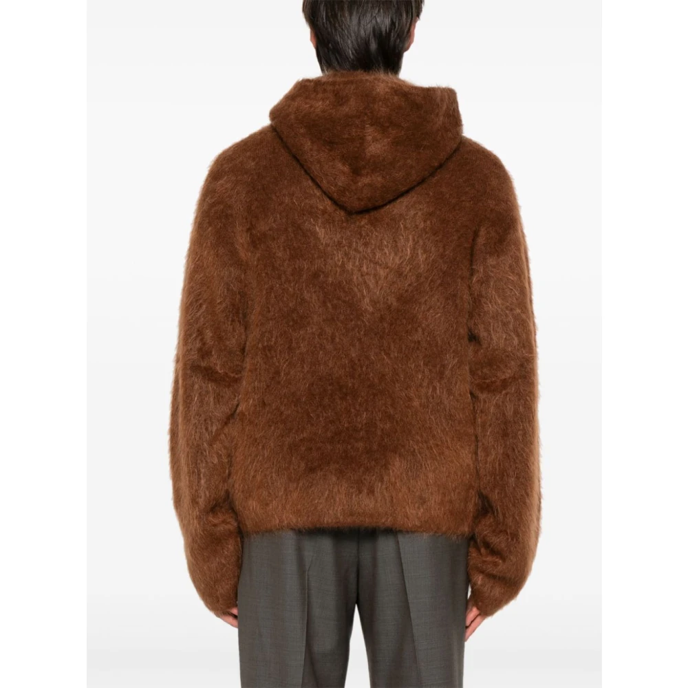 Séfr Bruine Ahti Hoodie Alpaca Wolmix Brown Heren