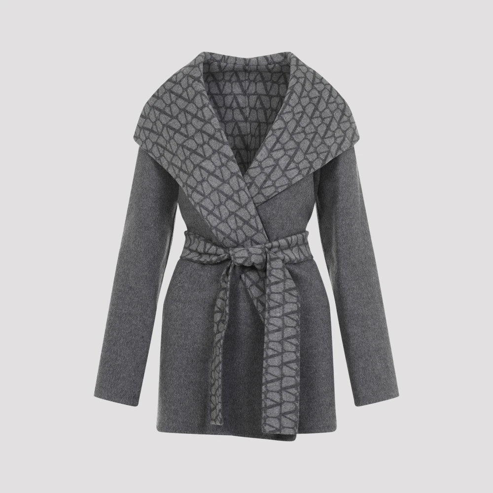 Valentino Grijze Jassen voor Vrouwen Aw24 Gray Dames