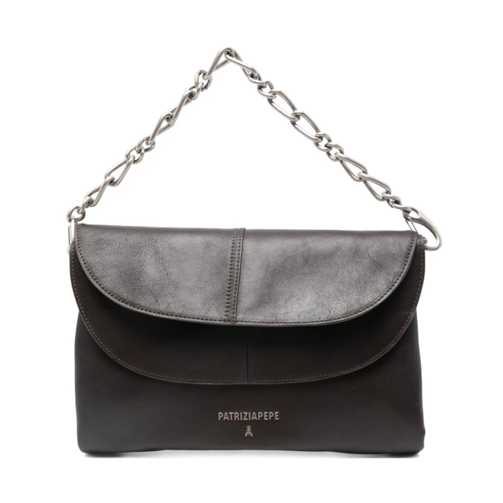 Patrizia Pepe Vrouw Bruin Chain Shoulder Bag