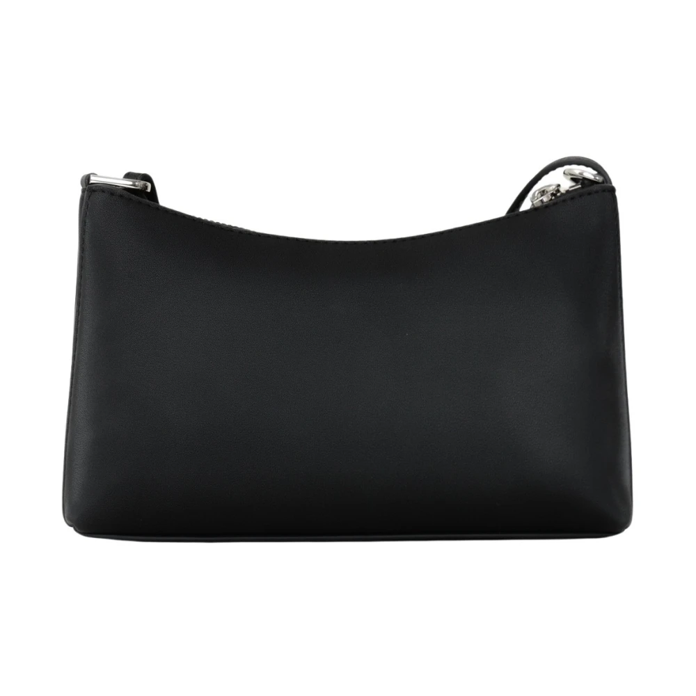 Calvin Klein Elegante Zwarte Schoudertas Black Dames