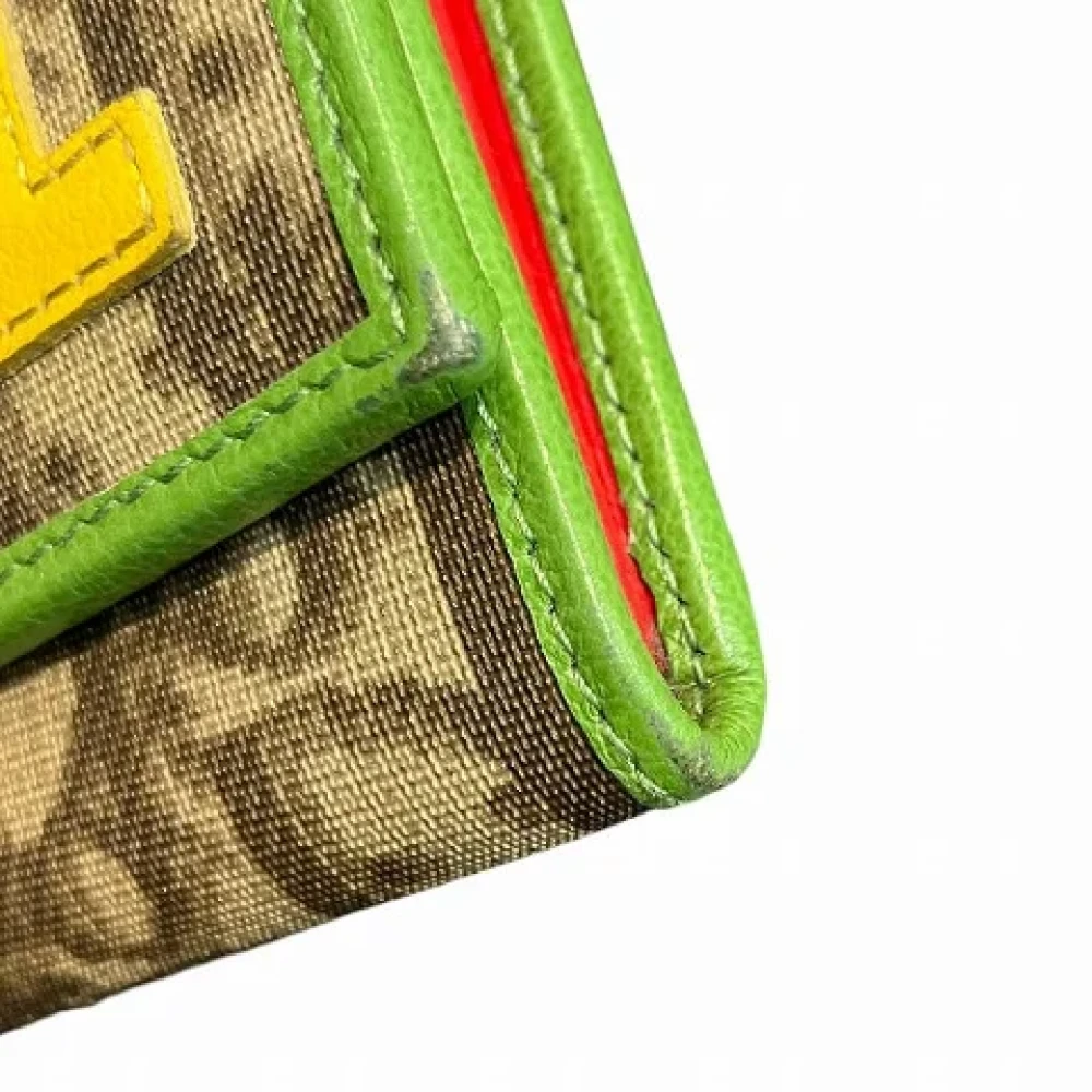 Dior Vintage Pre-owned Canvas wallets Brown Dames