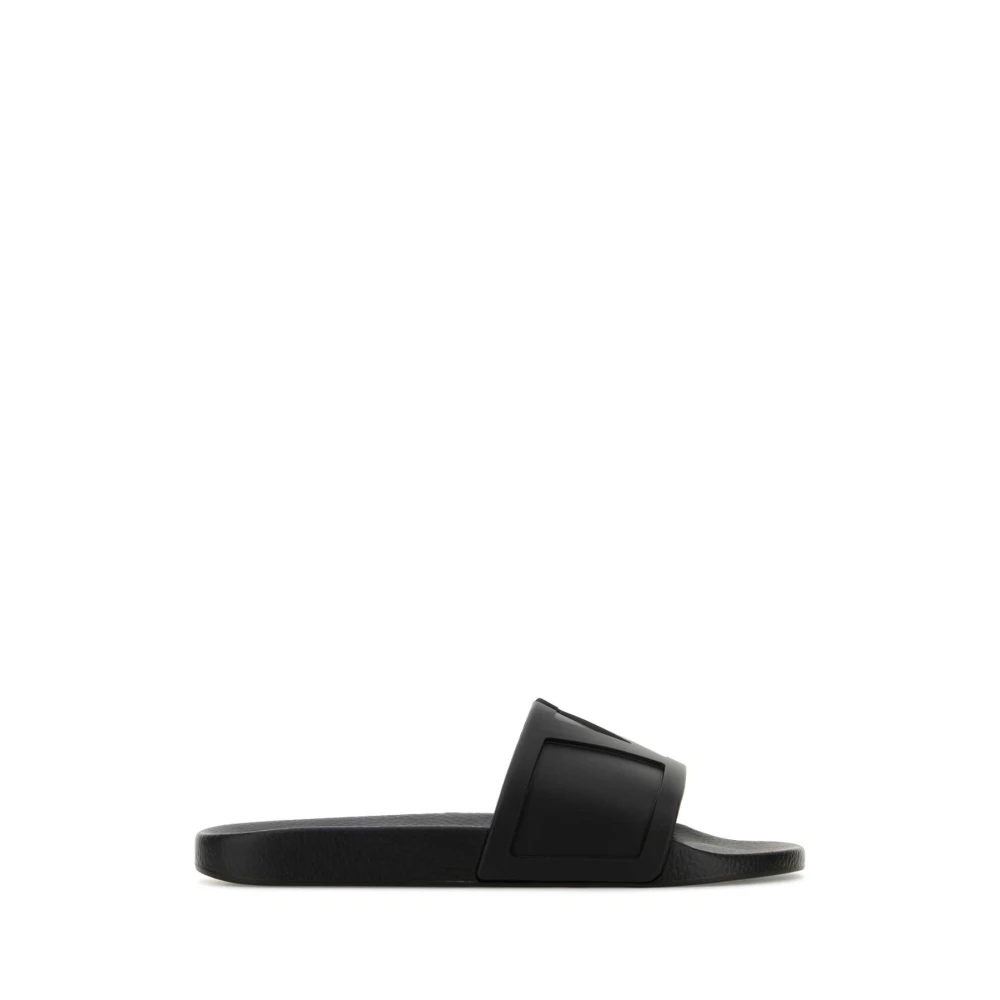 Valentino Garavani Men's Black Pool Slide Coolside - Sliders - 8 Uk - Shoes