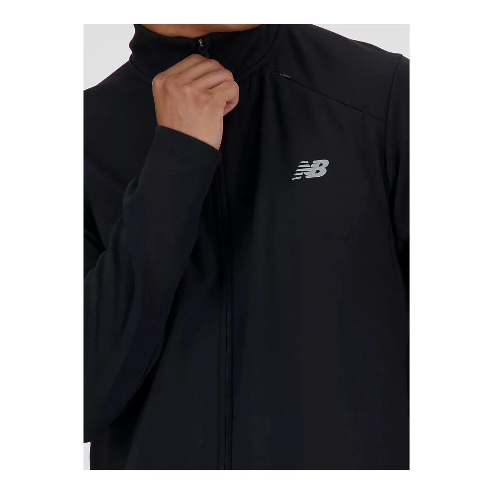 New Balance Tech Knit Full Zip Sweater Black Heren