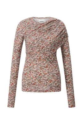 Paisley Jersey Långärmad Klänning