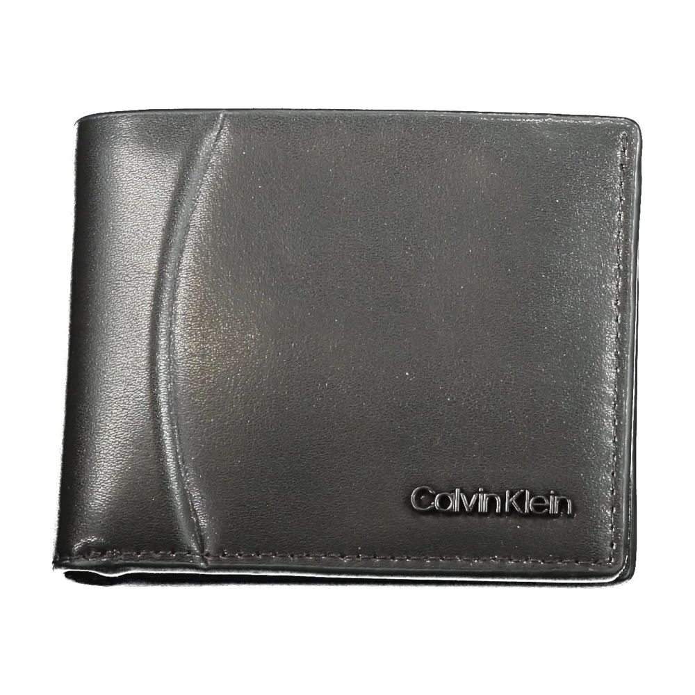 Calvin Klein Men's Black Wallet With Double Card Slots