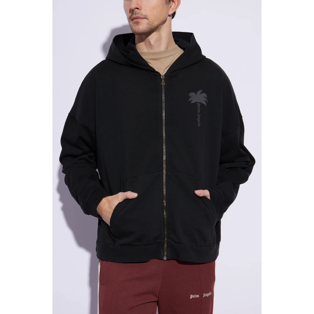 Palm Angels Hoodie Black Heren