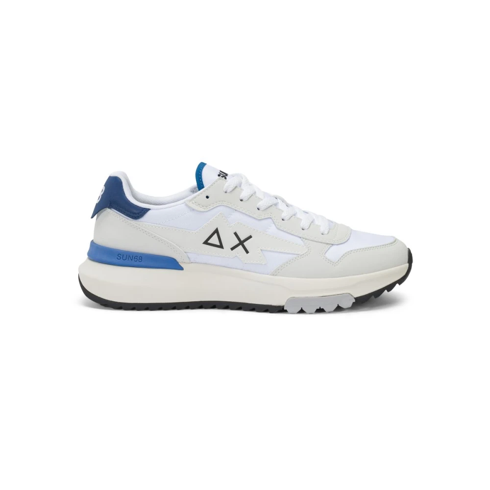 Sun68 White Sneakers, Male, 9 Uk, Niki 2.0 Solid